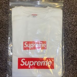 Supreme 20th anniversary box logo tee white SS14